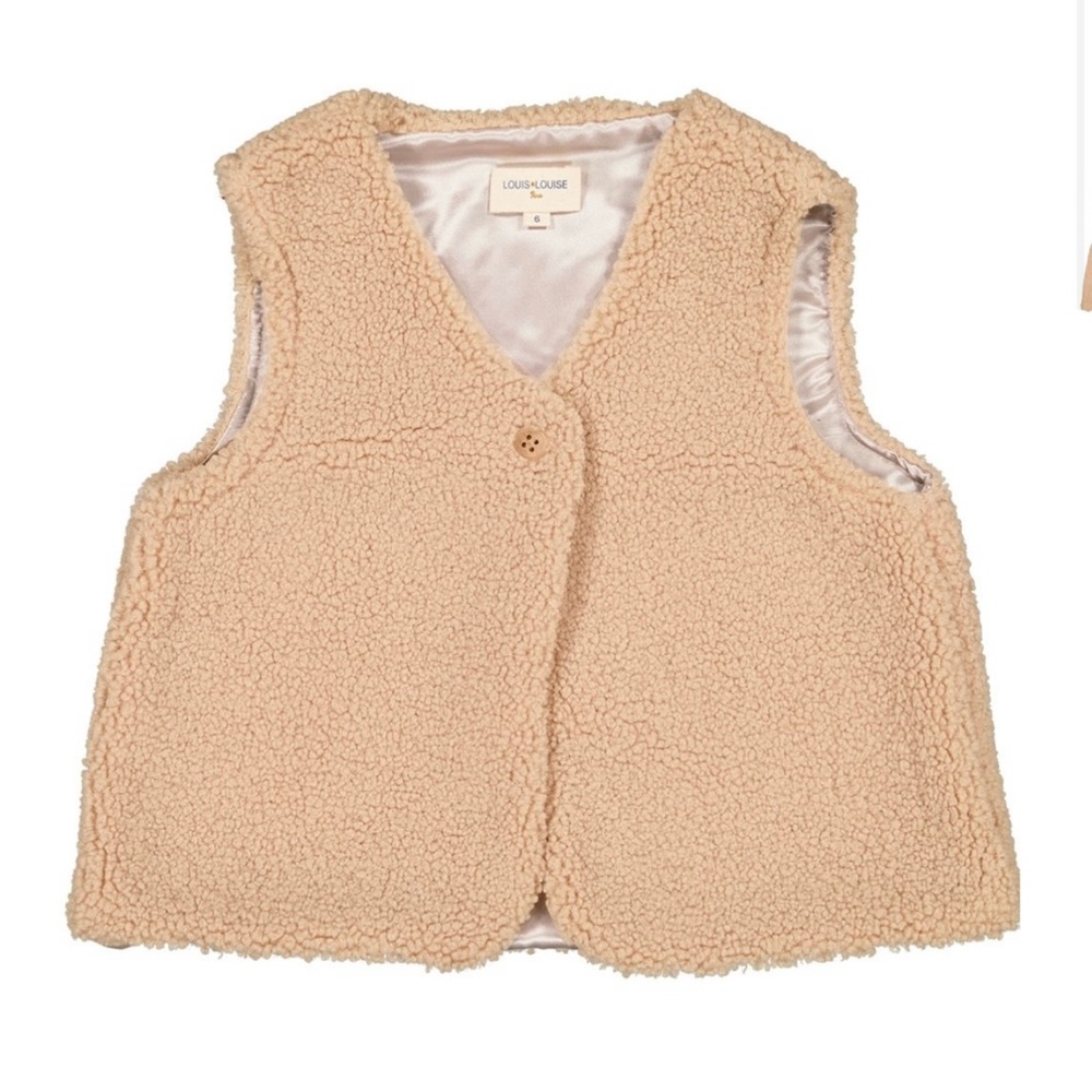 NWT Louis & Louise Vava Cardigan Sherpa Vest
